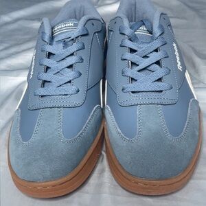 Reebok Blue and Brown Sneakers with Suede and Canvas